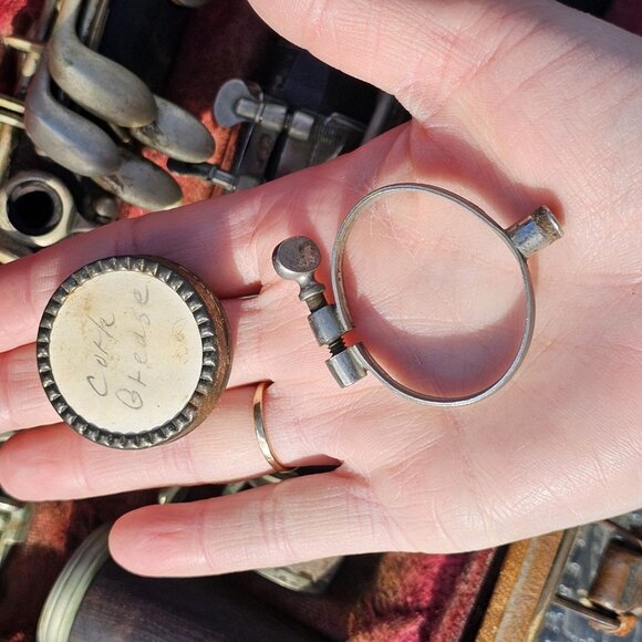 VTG Tempertone Clarinet France And Case FOR PARTS REPAIR Grenadilla Wood  6004 - Picture 12 of 16